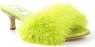 ZIGI Faux Fur Kitten Heel Sandal