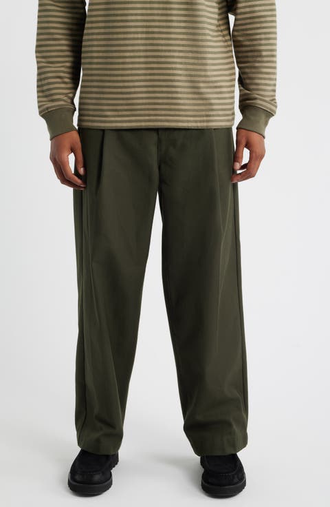 Armel Pleated Twill Pants