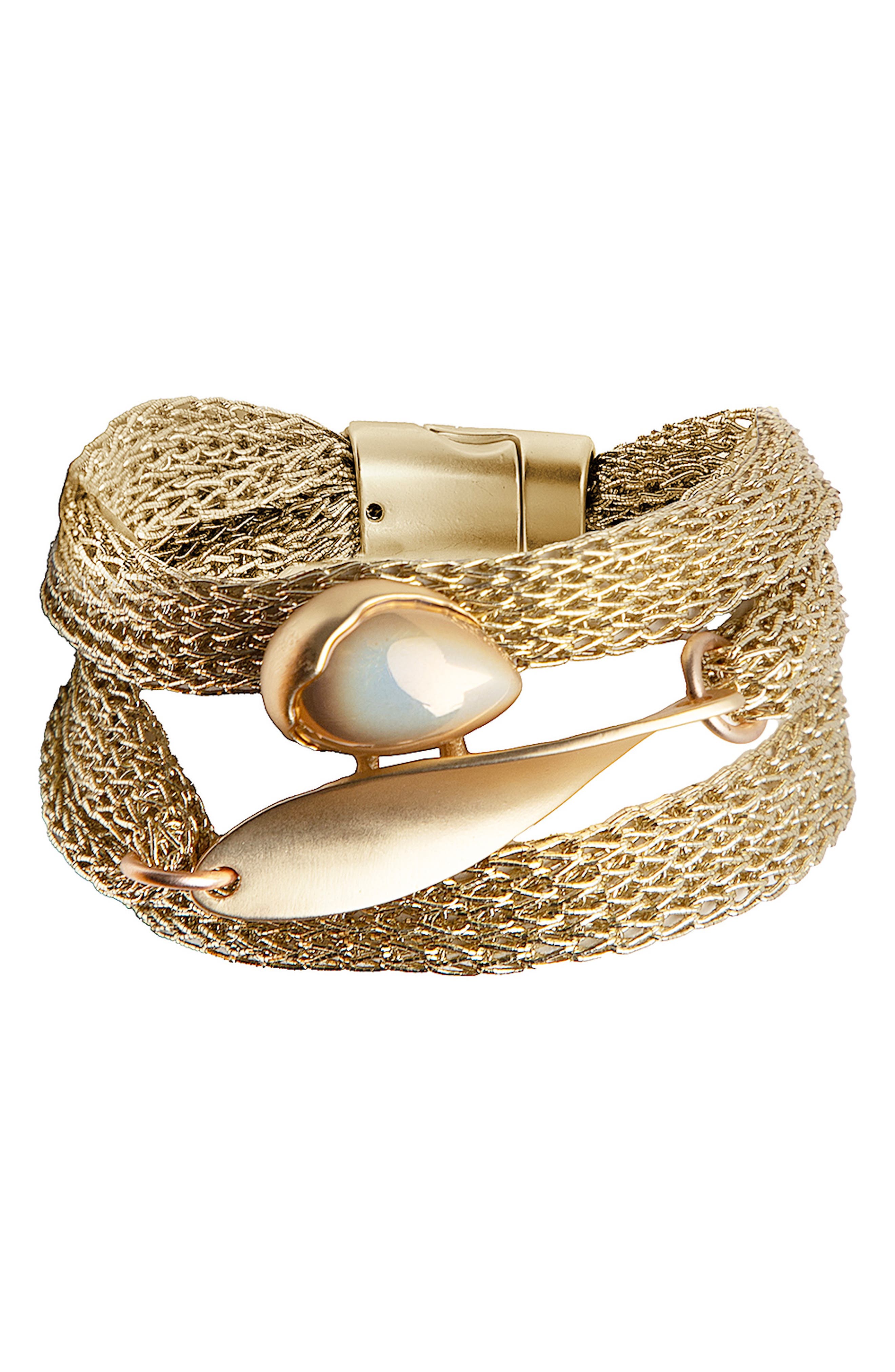 SAACHI Mesh Twisted Plate Bracelet