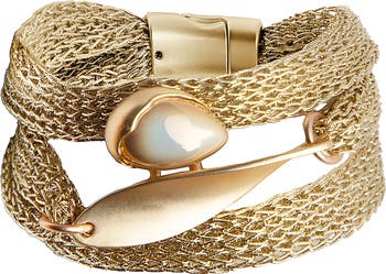 Mesh Twisted Plate Bracelet