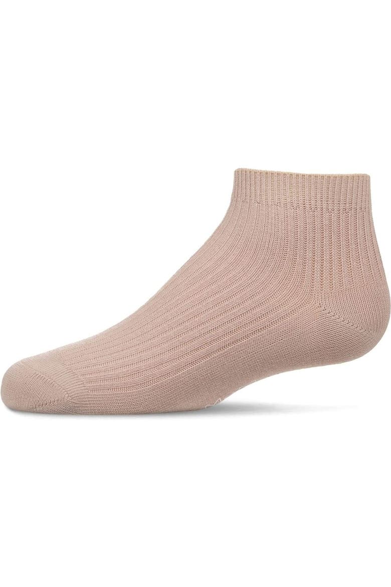 Thin Ribbed Kids Anklet Sock, Main, color, Blush
