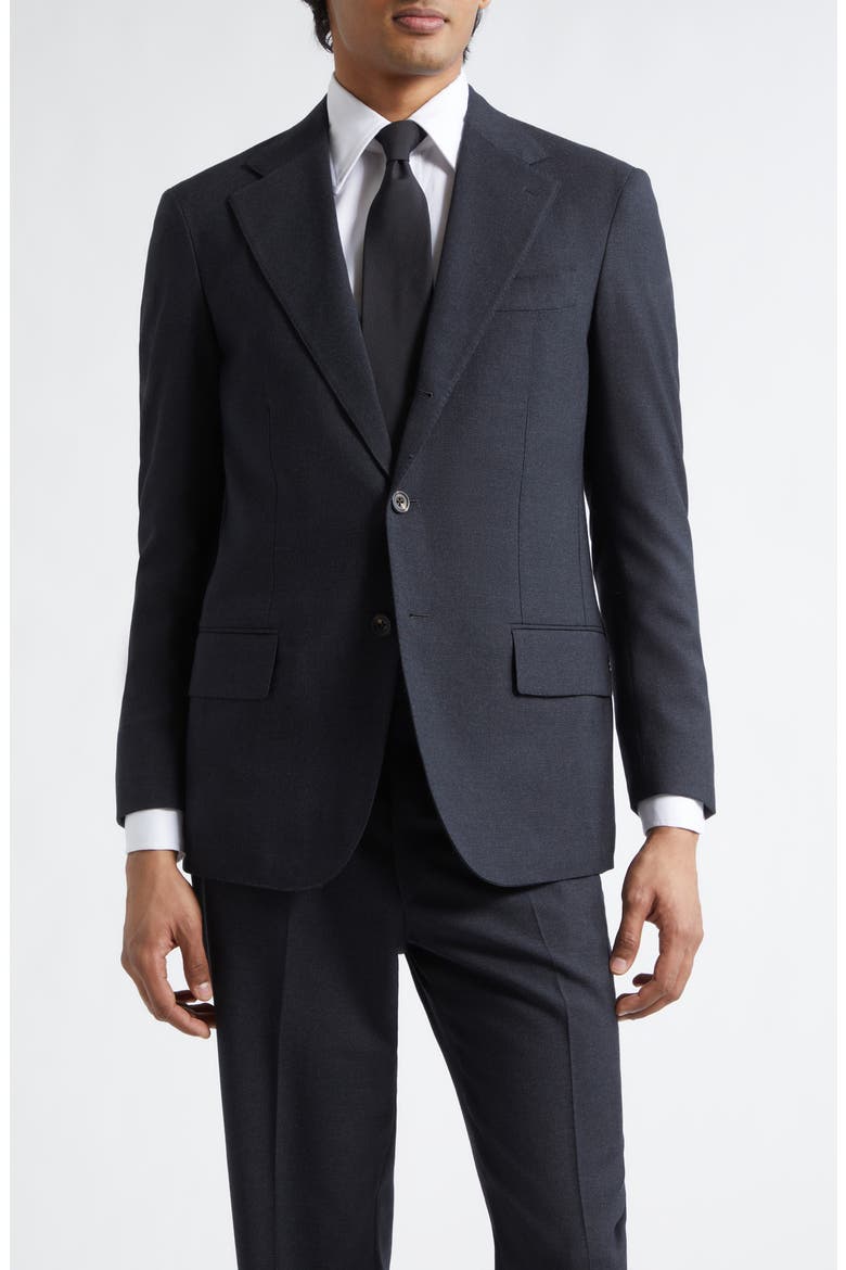Hopsack Jacket, Main, color, NAVY