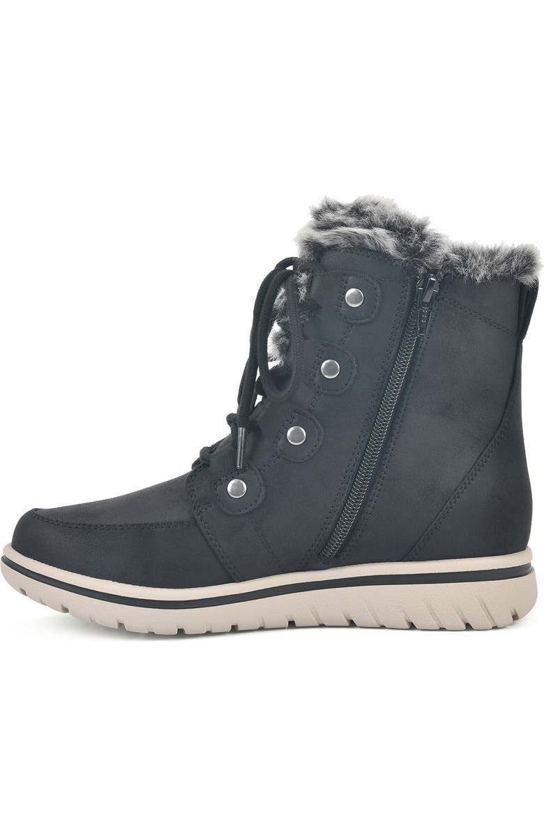 CLIFFS BY WHITE MOUNTAIN Faux Fur Lined Lace-Up Boot, Alternate, color,