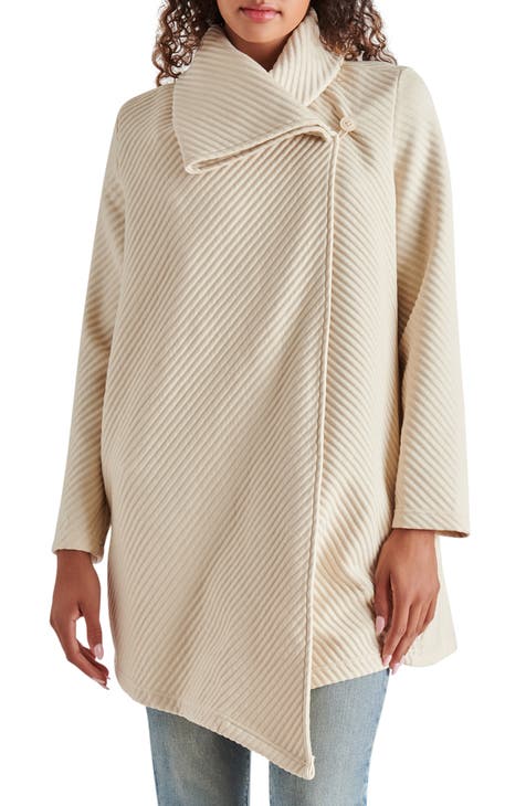 Asymmetric Draped Coat