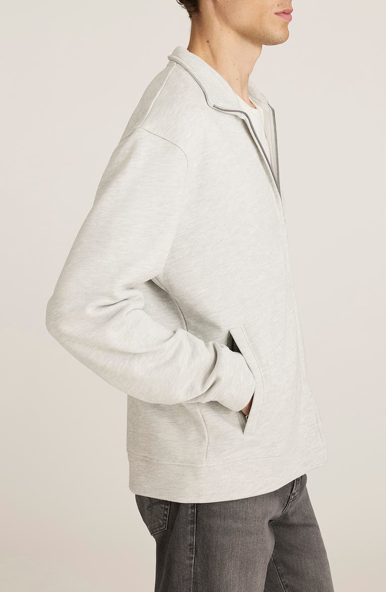 Mavi Jeans Edition Zip-Up Cotton Blend Sweatshirt, Alternate, color, Kar Melange