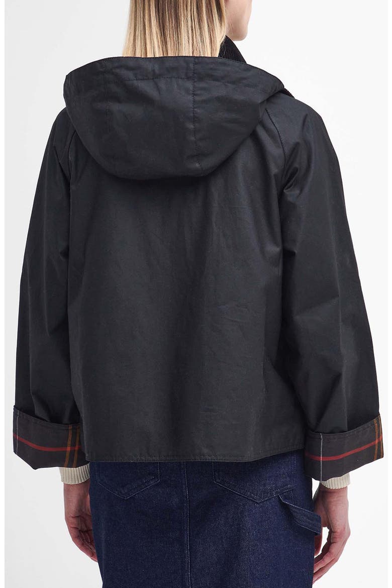Reighton Waxed Cotton Jacket, Alternate, color, BLACK/CLASSIC