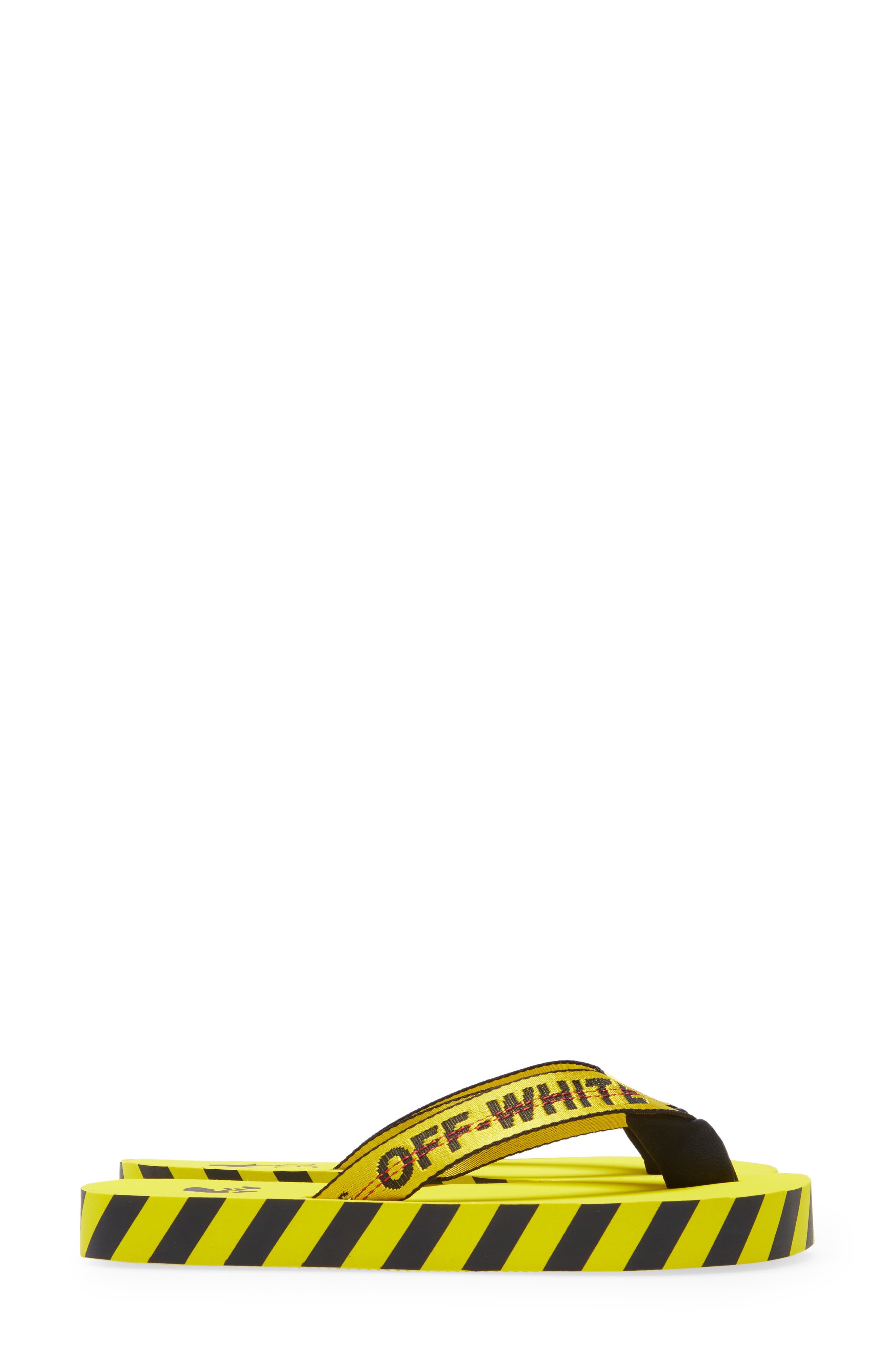 Off-White Industrial Logo Platform Flip Flop, Alternate, color, 