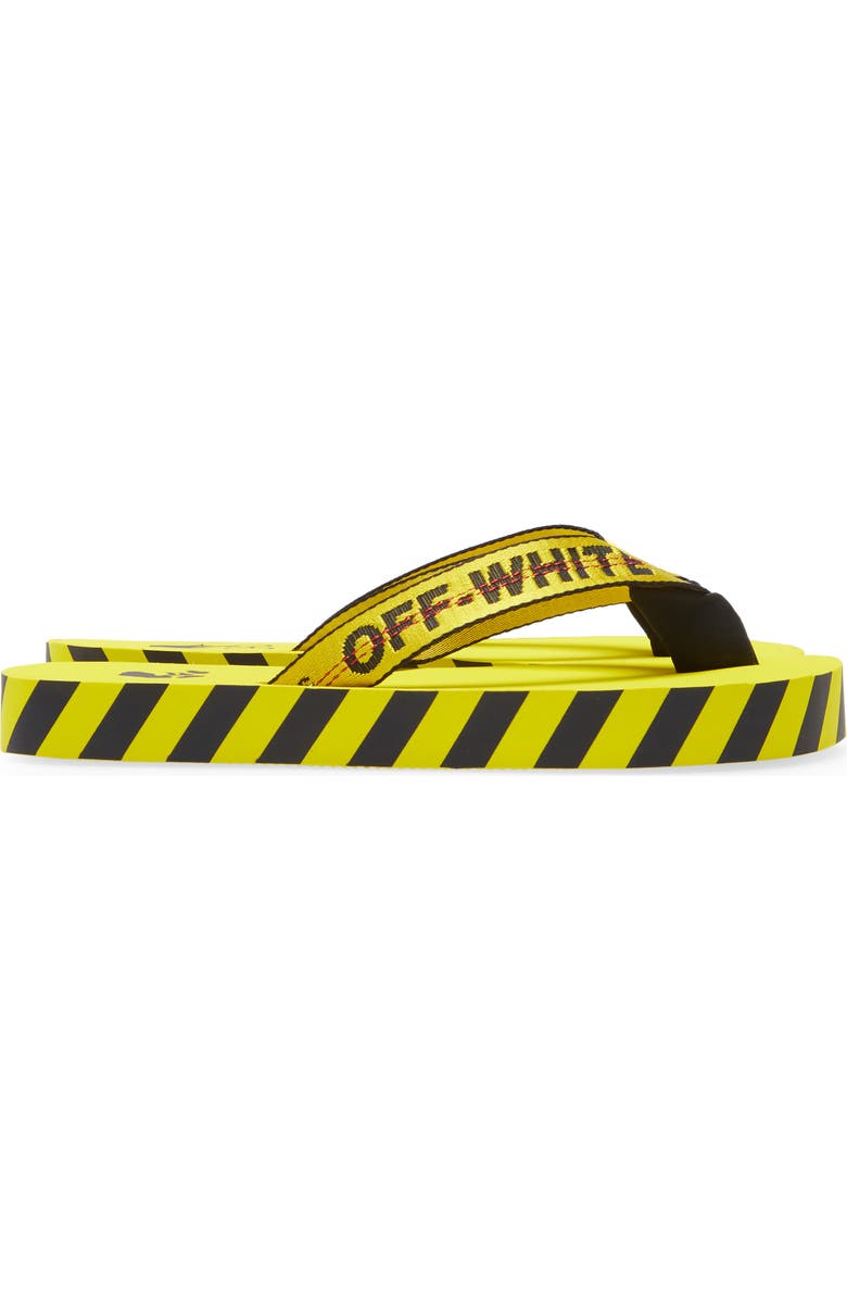 Off-White Industrial Logo Platform Flip Flop, Alternate, color,