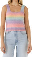 English Factory Rainbow Stripe Sweater Tank
