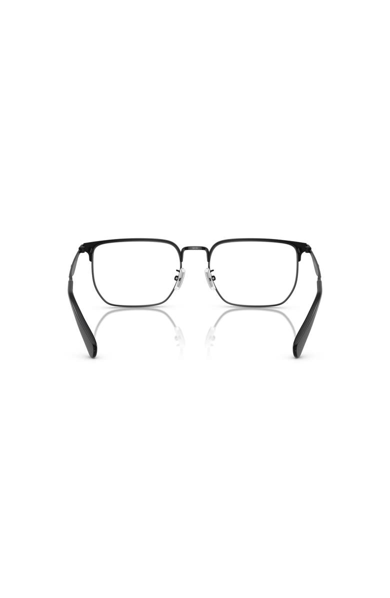 COACH 54mm Irregular optical glasses, Alternate, color, Black