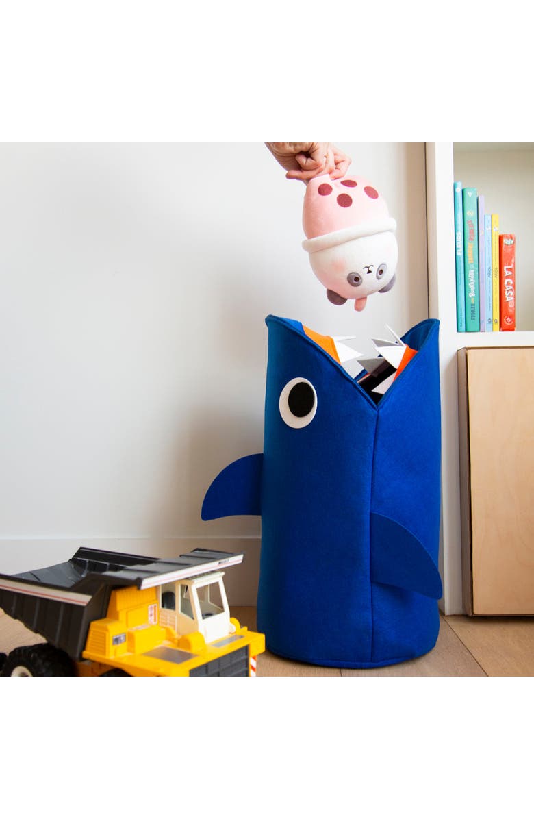 OMY Tidy Bag Shark, Main, color, Blue