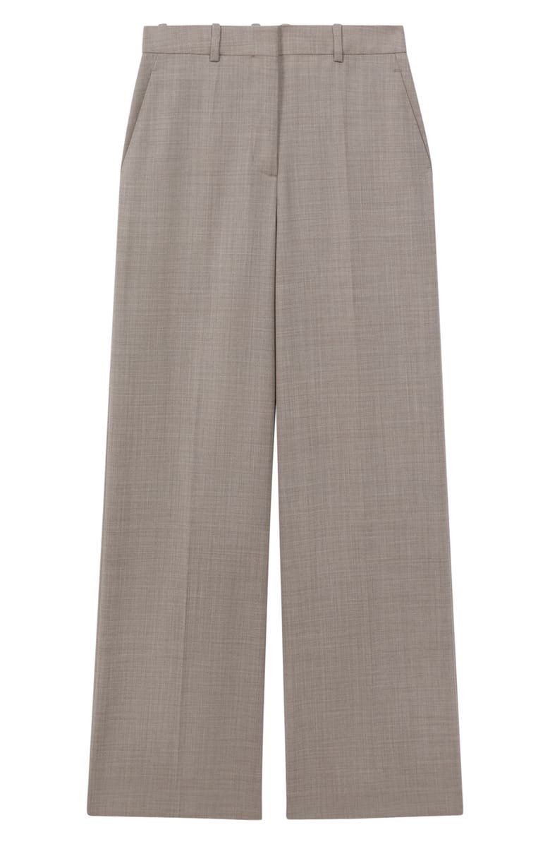 Reiss Hazel Stretch Cotton Pants, Alternate, color, Oatmeal