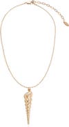 Ettika Long Conch Shell Pendant Necklace