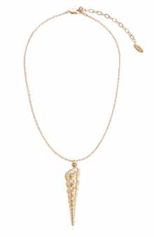 Long Conch Shell Pendant Necklace