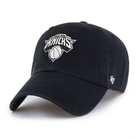 Men's '47  Black New York Knicks Color Pack Clean Up Adjustable Hat