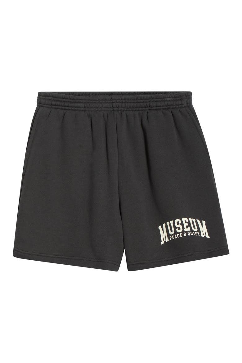 Logo Cotton Sweat Shorts, Alternate, color, BLACK
