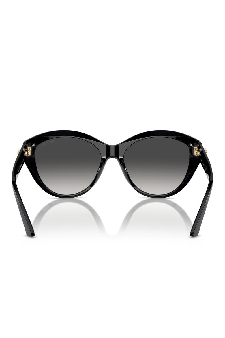 55mm Gradient Phantos Sunglasses, Alternate, color, BLACK / GRADIENT GREY