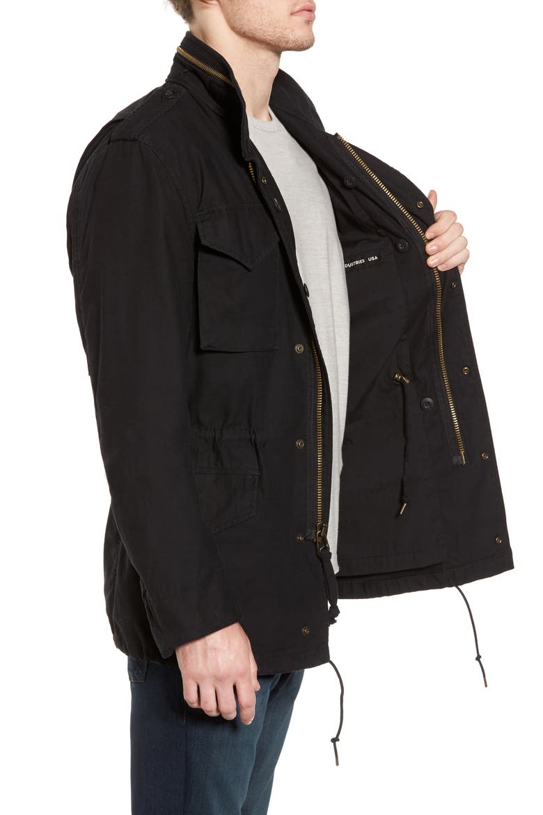 M-65 Defender Field Jacket, Alternate, color, BLACK