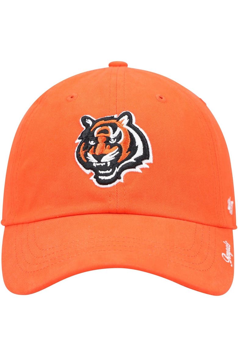Women's '47 Orange Cincinnati Bengals Miata Clean Up Secondary Logo Adjustable Hat, Alternate, color, Orange