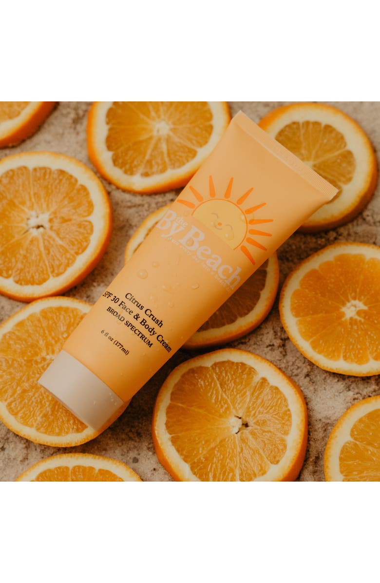 By the Beach Suncare Citrus Crush SPF30 Face & Body Cream 6oz, Alternate, color, Orange