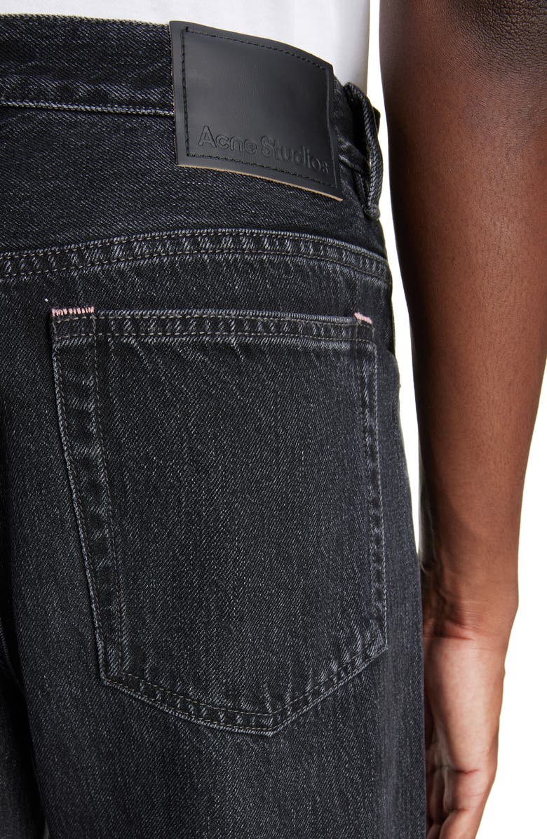 Acne Studios 2021 Loose Fit Jeans, Alternate, color, Black