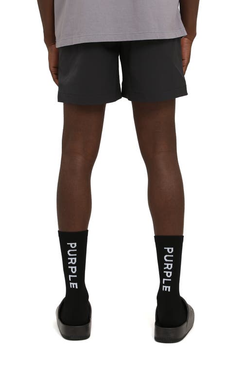 Purple Brand All Around Performance Shorts In Black