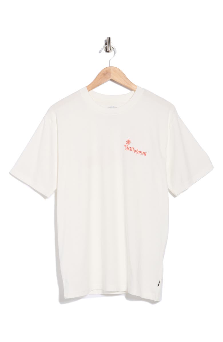 Billabong Checking In Regular Graphic T-Shirt, Alternate, color, Off White