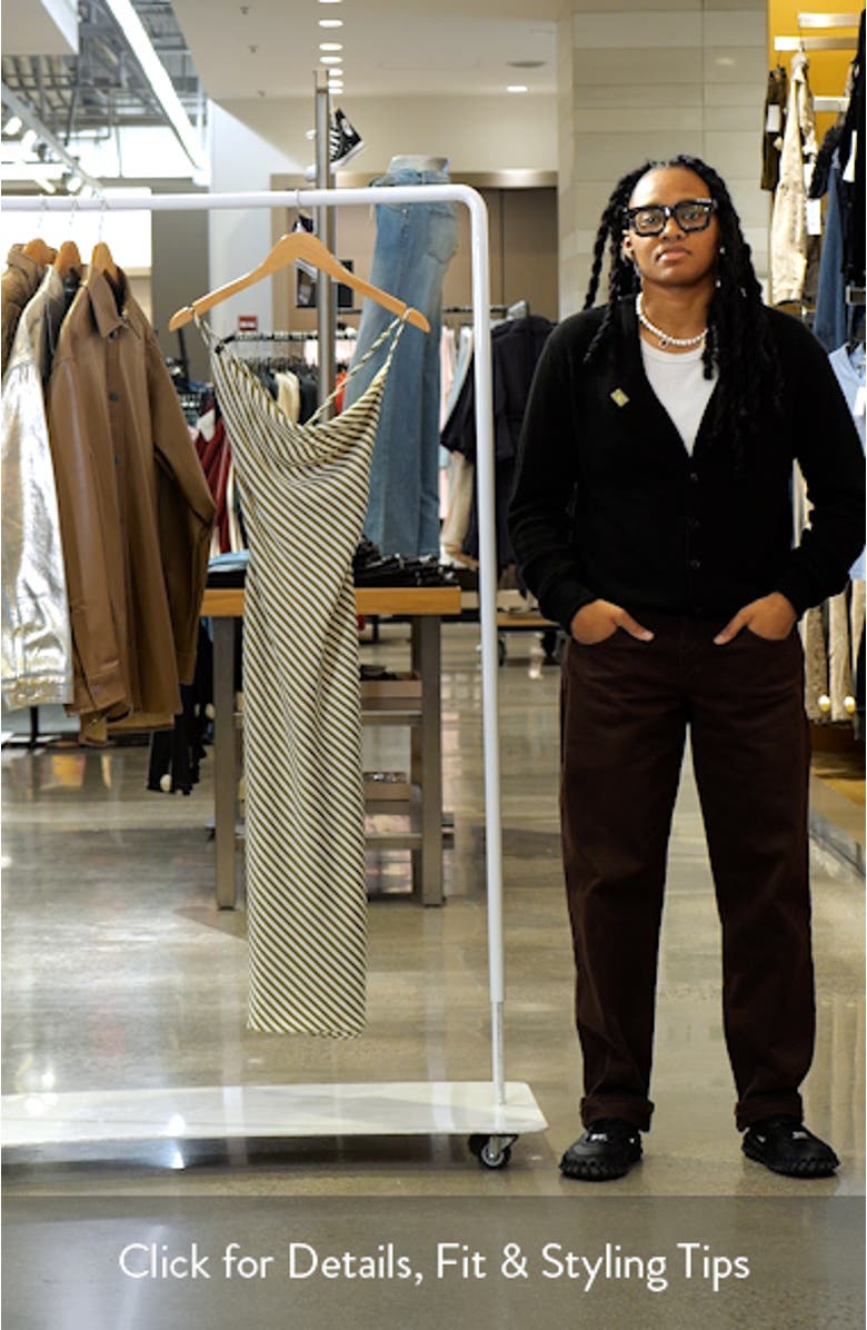 Olympia Stripe Slipdress, sales video thumbnail