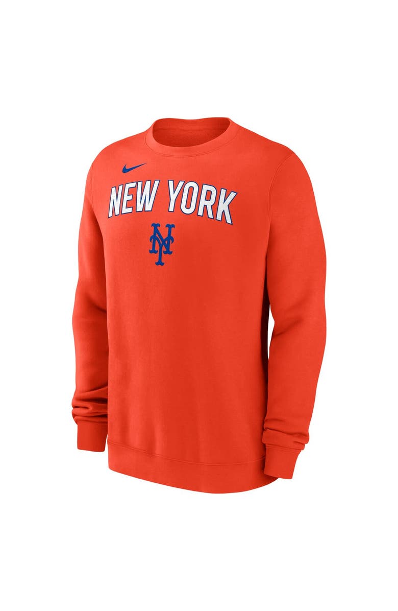 Nike Men's Nike Orange New York Mets Pullover Sweatshirt, Alternate, color, Orange