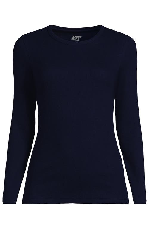 Lands' End Cotton Rib T-shirt In Blue