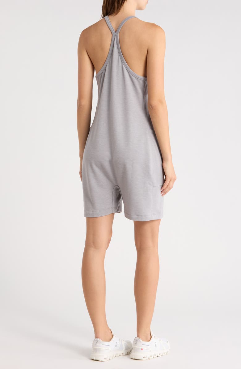 Z by Zella Change Of Heart Romper, Alternate, color, Grey Ultimate Heather
