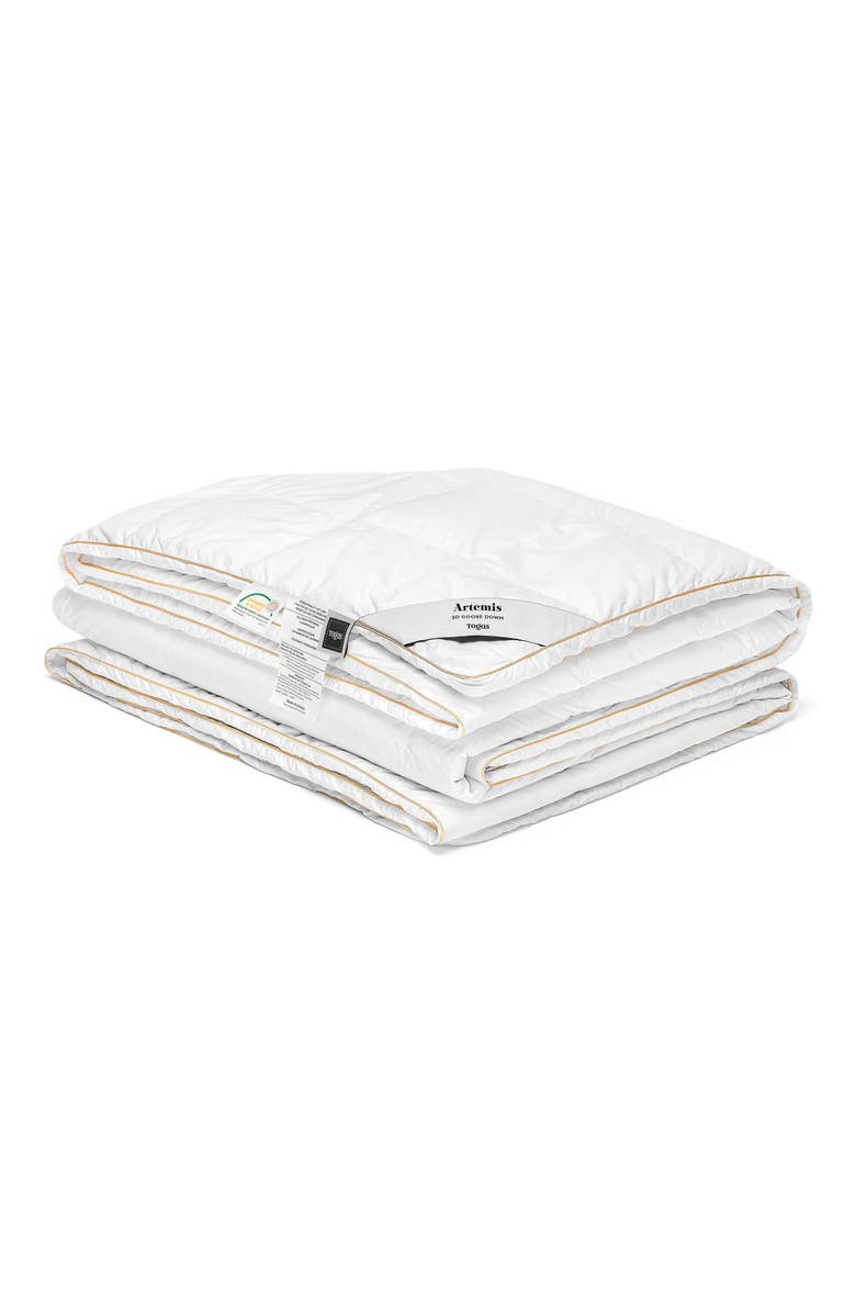 Togas Artemis goose down comforter, Main, color, White