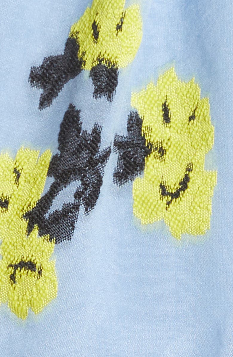 Tanya Taylor Lara Midi Skirt, Alternate, color, Summer Blossom Oxford Blue