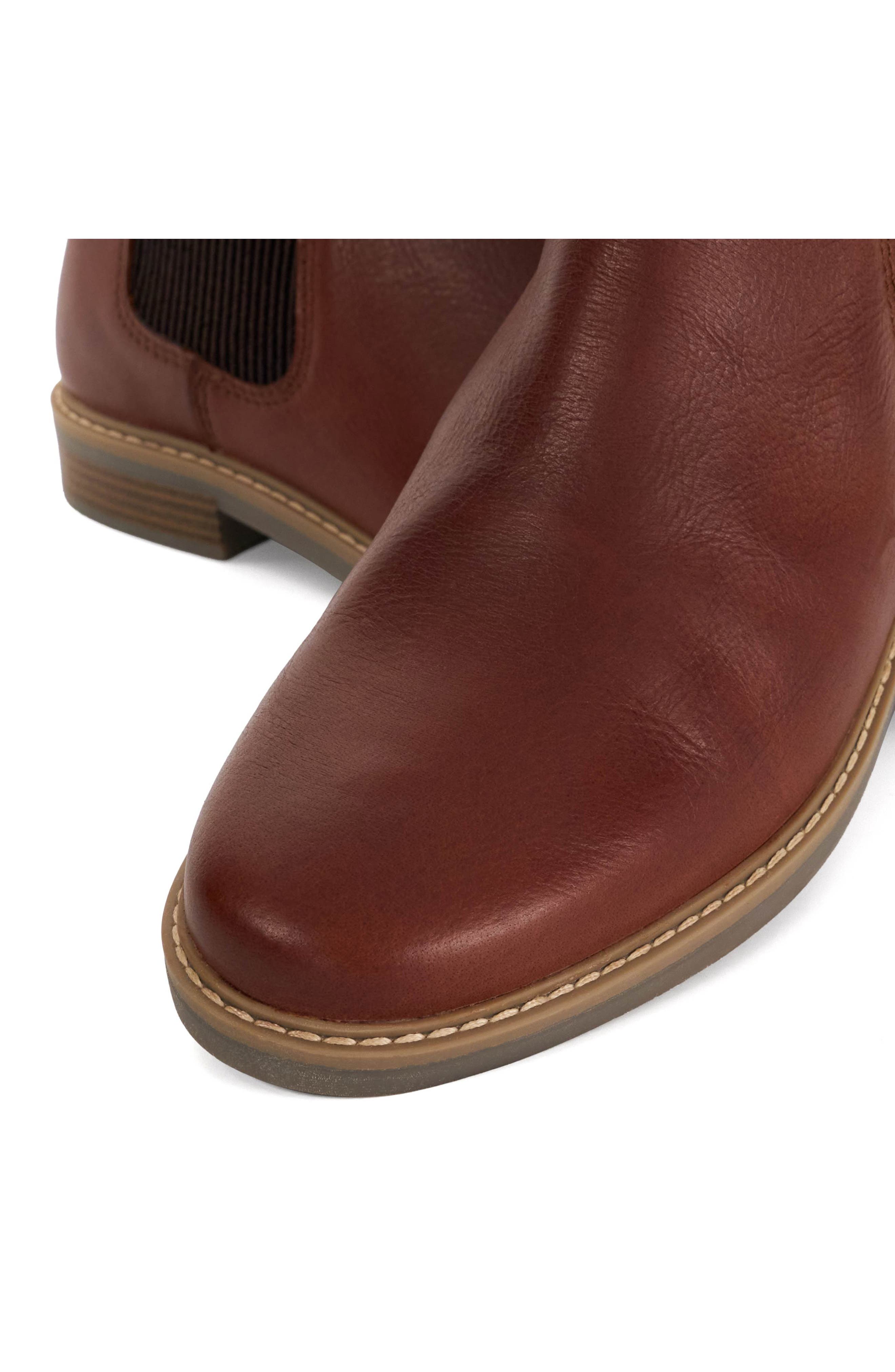 Dune London Carden Chelsea Boot, Alternate, color, Brown Leather