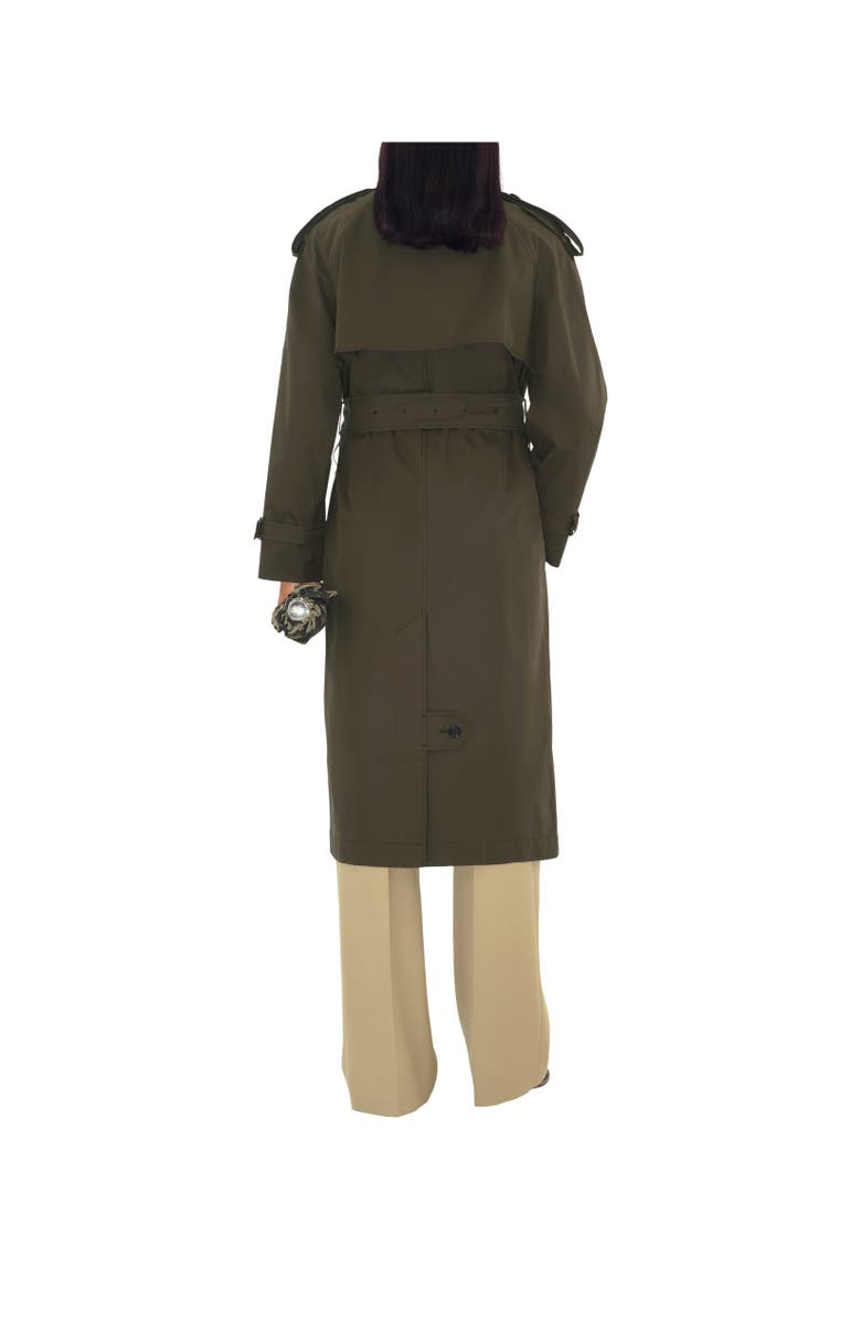 Burberry Long Gabardine Castleford Trench Coat, Alternate, color, 