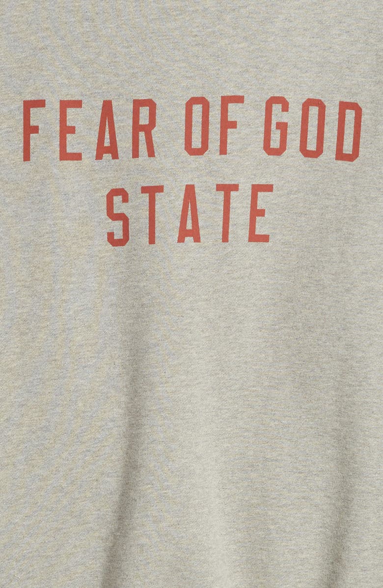 Fear of God Essentials Kids' Logo Hoodie, Alternate, color,