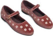 Flabelus Daisy Embroidery Mary Jane