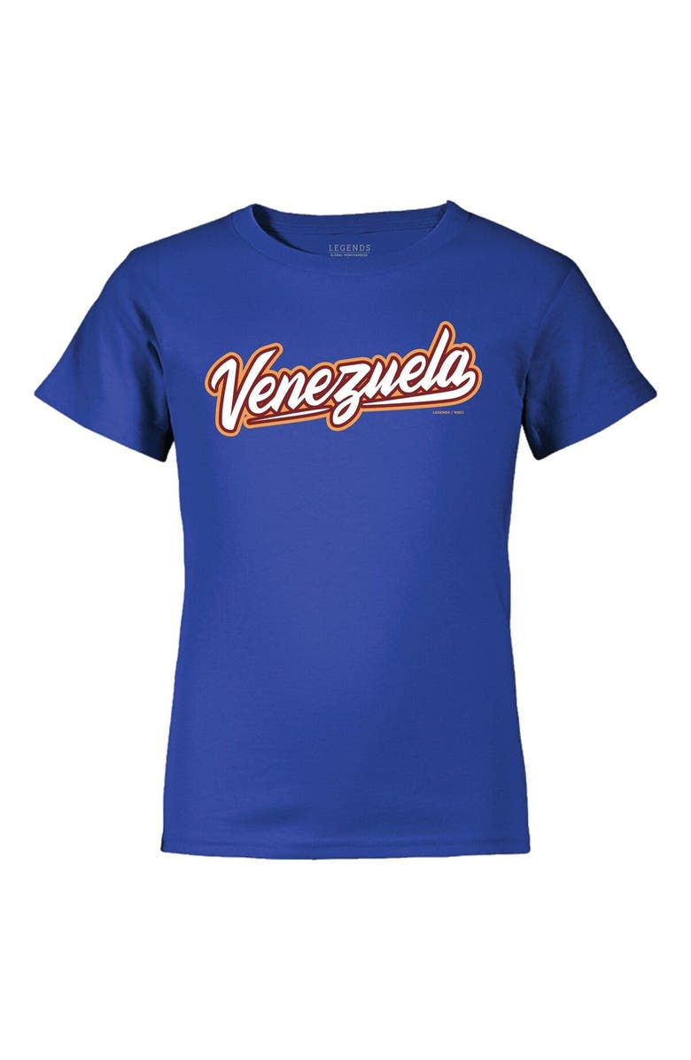 Legends Merchandise Youth LEGENDS Jose Altuve Royal Venezuela Baseball 2023 World Baseball Classic Name & Number T-Shirt, Alternate, color, 