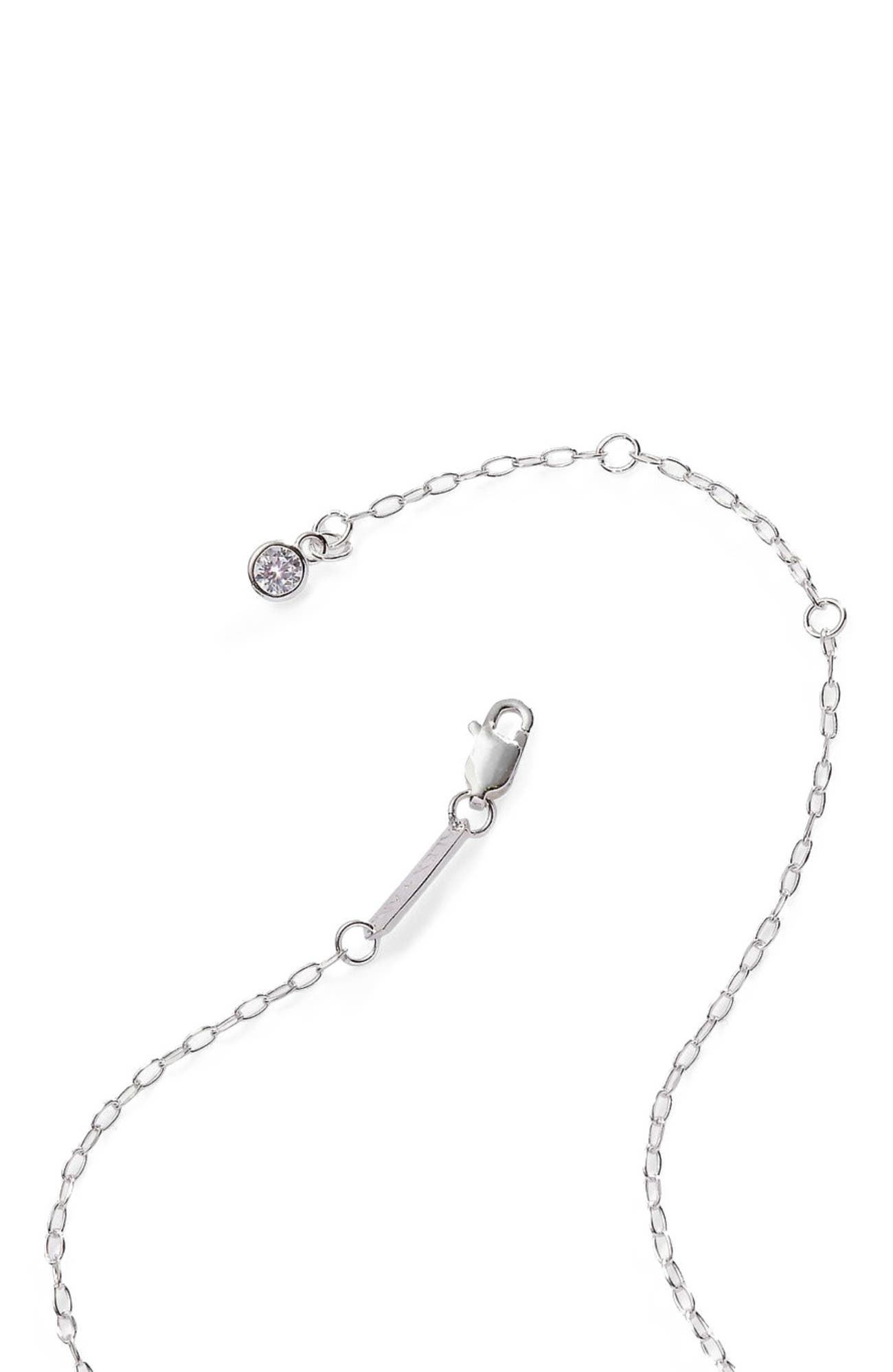Alex and Ani Silver Elongated Initial Pendant Necklace (Women) | Nordstrom