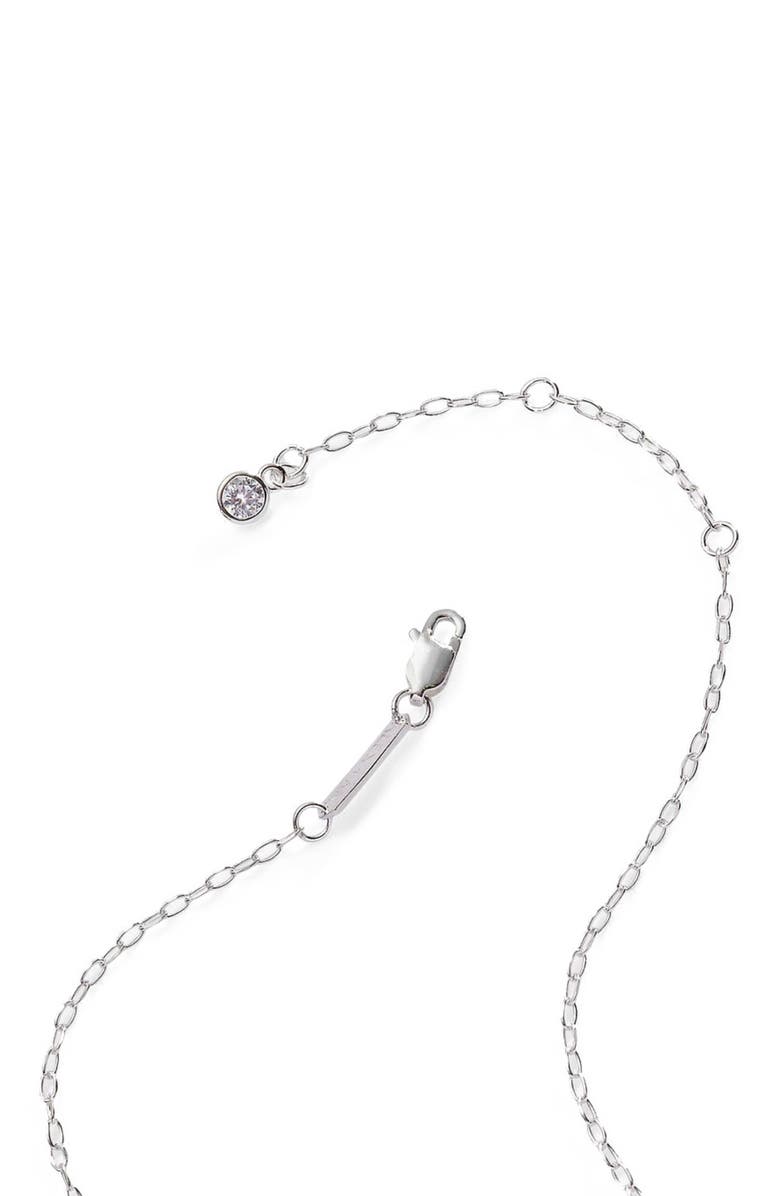 Alex and Ani Silver Elongated Initial Pendant Necklace, Alternate, color, Silver - T