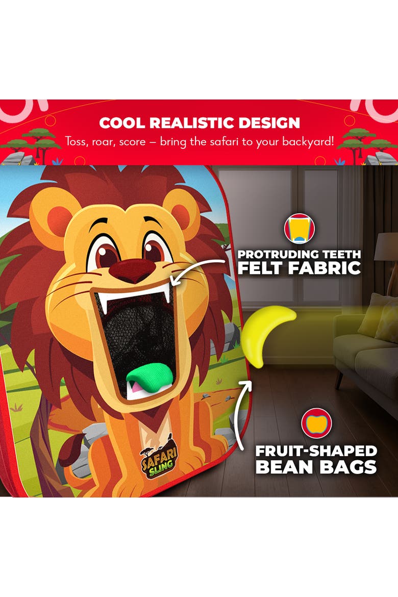 Safari Sling | 2-in-1 Bean Bag Toss Game for Kids, Alternate, color, Multicolored
