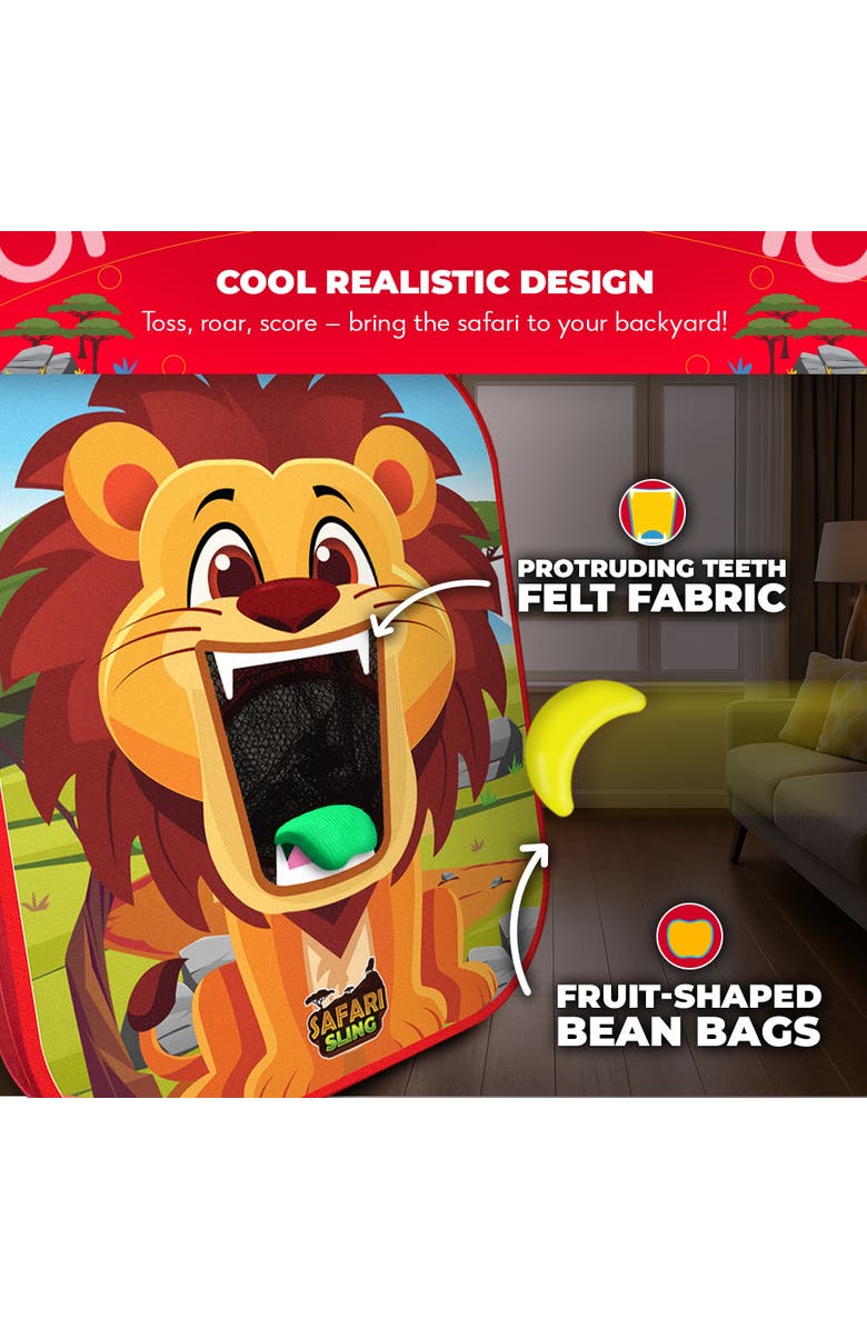 Swooc Games Safari Sling | 2-in-1 Bean Bag Toss Game for Kids, Alternate, color, Multicolored