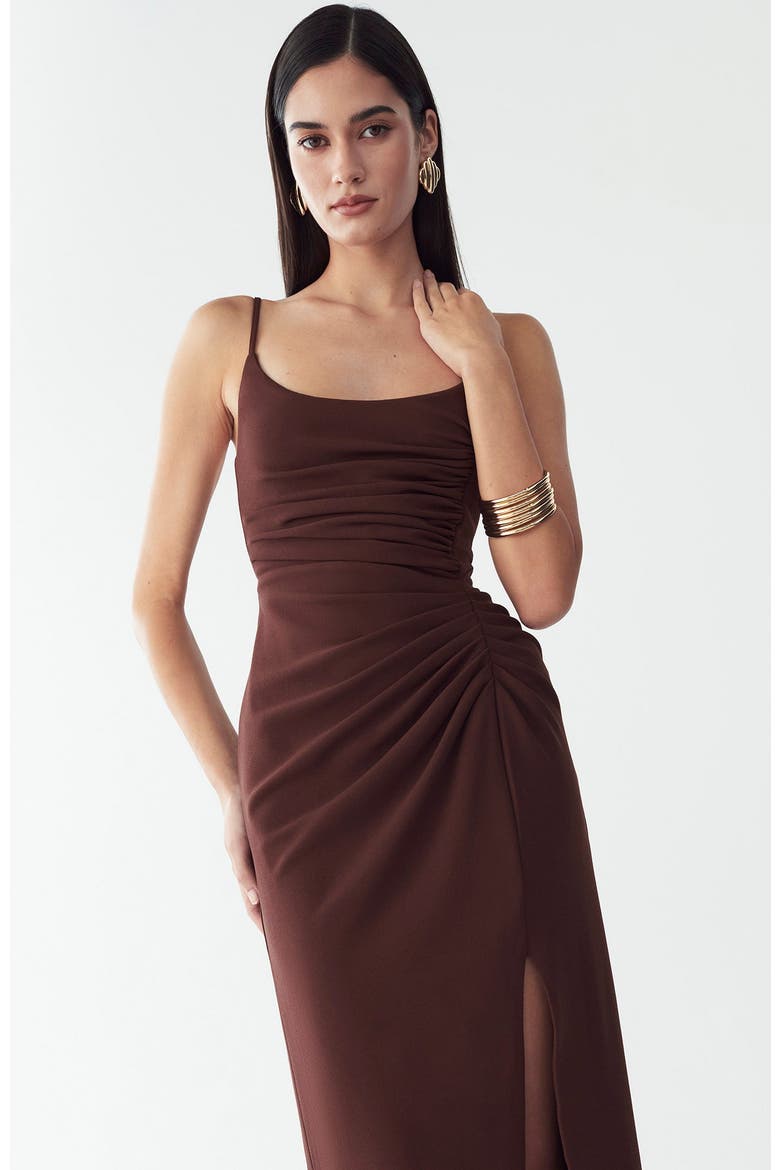 Lani Maxi Dress, Alternate, color, Chocolate