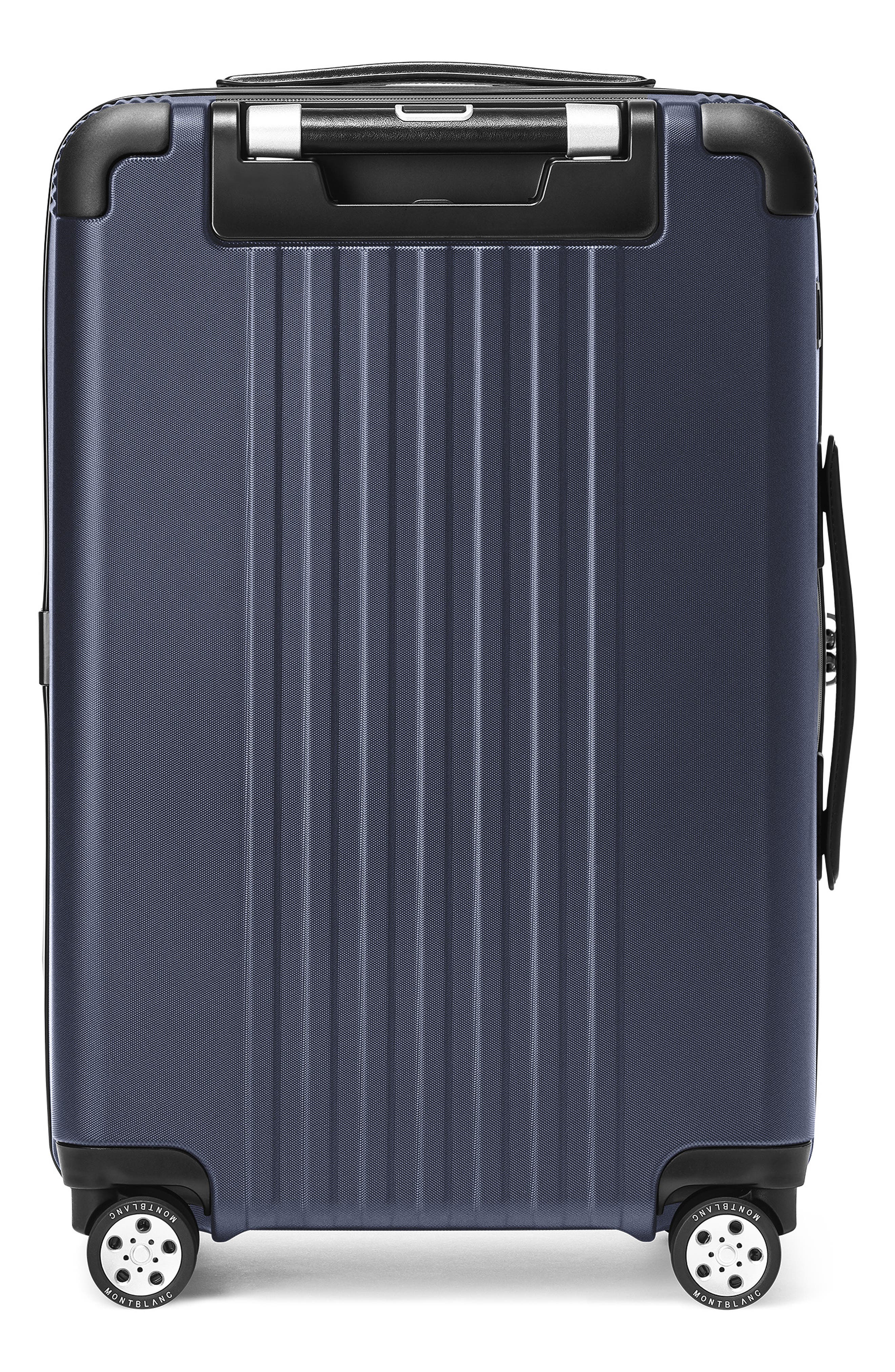 Montblanc #MY4810 Cabin Trolley Carry-On Spinner Luggage, Alternate, color, Blue