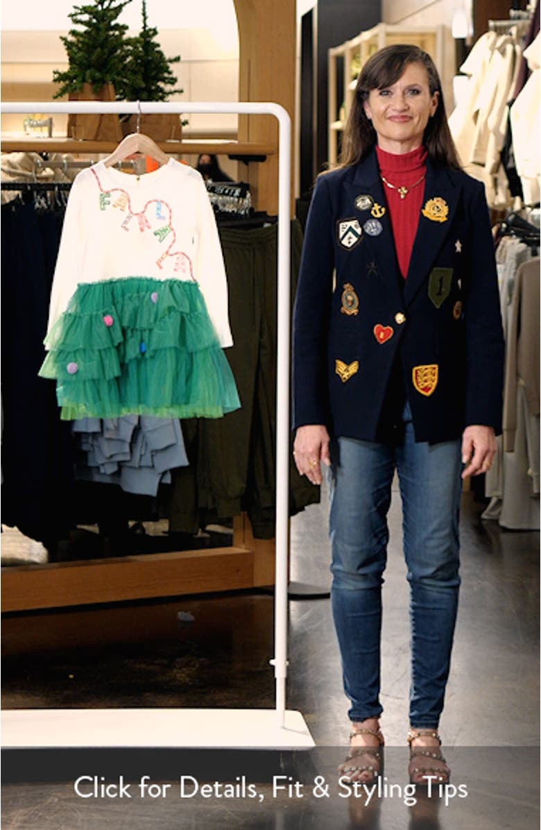 Kids' Falala Long Sleeve Tiered Tutu Dress, sales video thumbnail