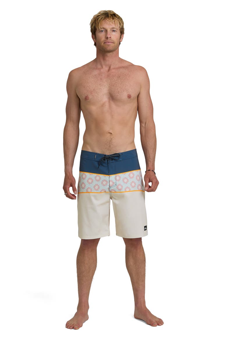Surfsilk Panel 20" Board Shorts, Alternate, color, BONE WHITE
