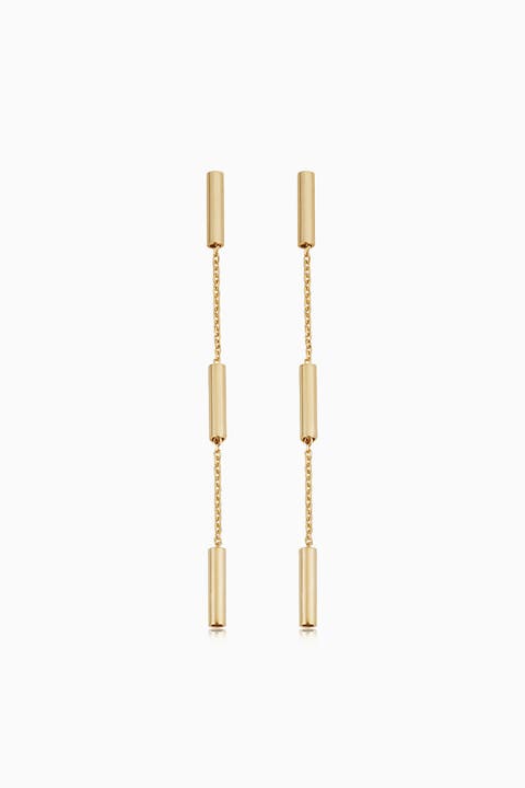 14K Gold Vicenza Drop Earrings