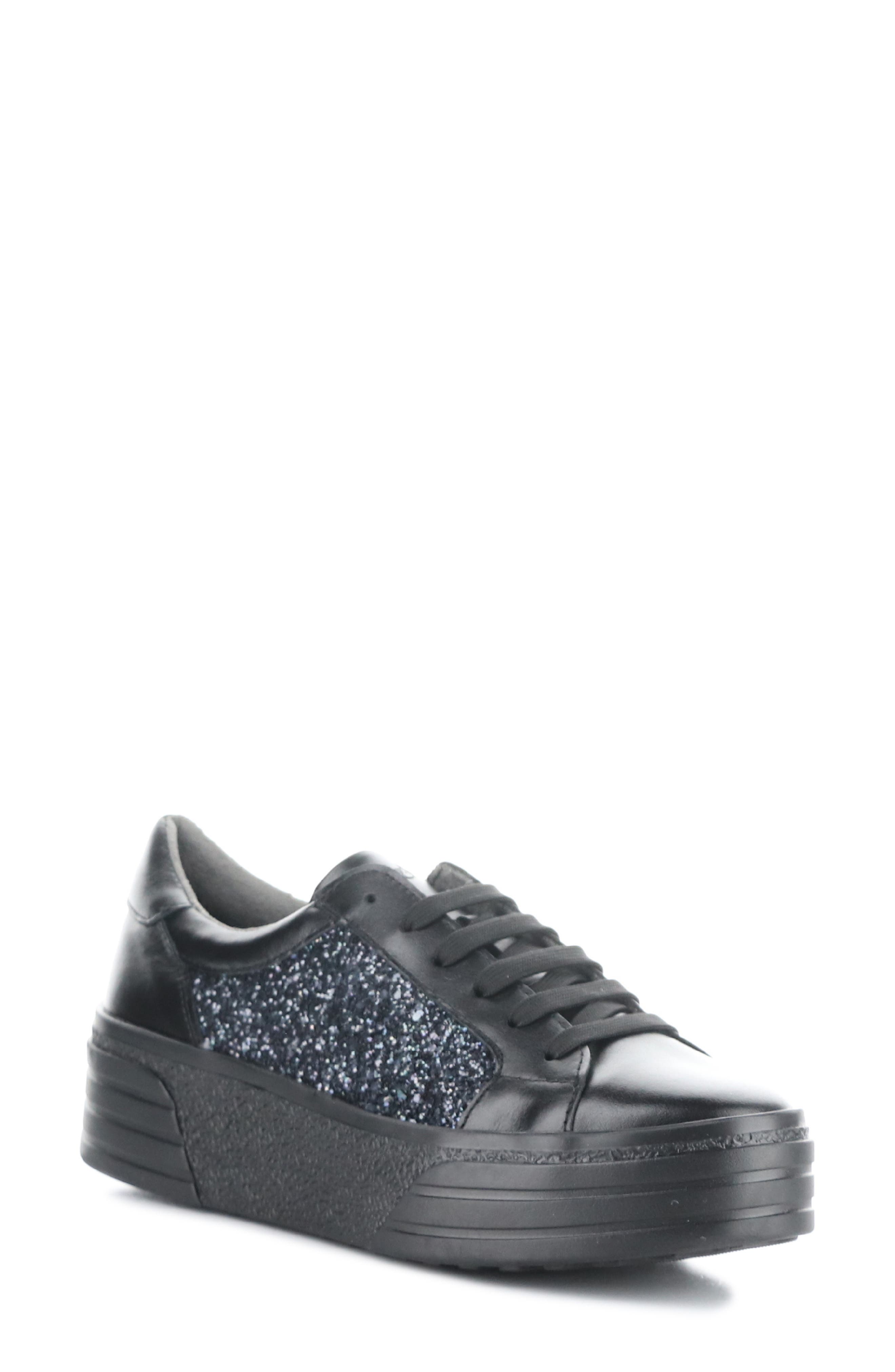 Bos. & Co. Lona Glitter Platform Sneaker, Main, color, 