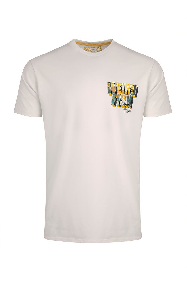 Weird Fish Wild Life Back Print Graphic T-Shirt, Alternate, color, Dusty White
