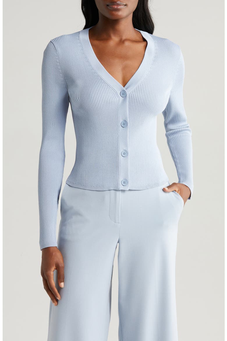 Rib Cardigan, Main, color, SLATE BLUE